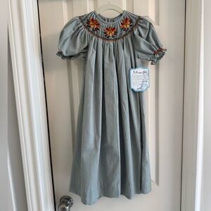 NWT Remember Nguyen Girls Thanksgiving Smocked Dress 
Size: 4T